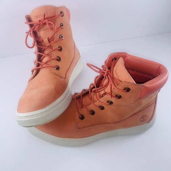 TIMBERLAND WOMEN'S NEWPORT BAY OXFORD LIGHT ORANGE - Picture 9 of 12